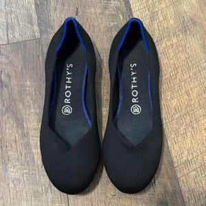 Rothy's Black and Blue Women's Flats